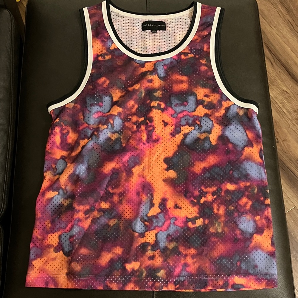 Multicolor Tank Top/ Jersey mesh fabric COMFORTABLE